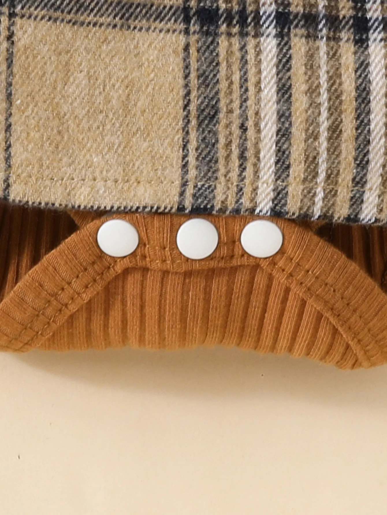 Baby Gilrs Long Sleeve Autumn/Winter Plaid With Bow Honey Jumpsuit For Newborn-18M Vacation Wear +Headband - Image 2